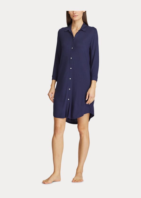 Women's Ralph Lauren Short Sleep Shirt | 609831WNS